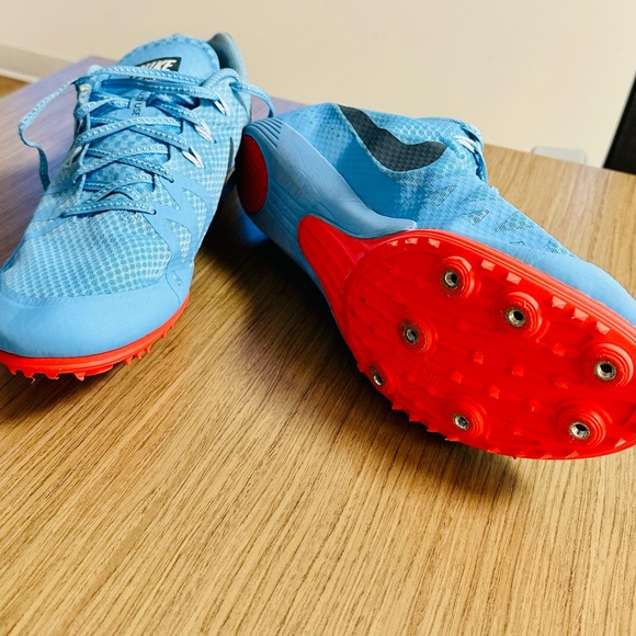 Nike Racing Multi-use Athletic Men Shoes Blue and Orange soil size 14 - Picture 2 of 7